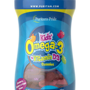 Puritan's Prides Kids Omega-3 + Vitamin D3 Gummies - 120 Gummies