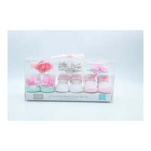 Hudson Baby 6 Pieces Head Band  and Socks