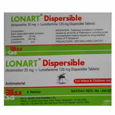 LONART DISPERSIBLE 120MG *6 TAB