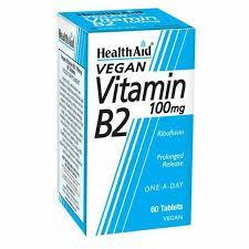 HEALTH/AID VIT B2 100MG*60TAB