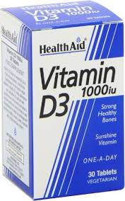 HEALTH/AID VIT D3 1000IU*30TAB