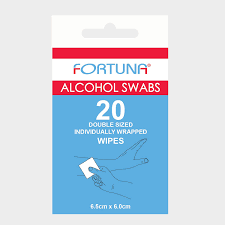 FT17AS1 ALCOHOL SWABS 20WIPES 6.5 X 6.0CM