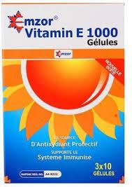 EMZOR VIT.E 1000MG *30GELS
