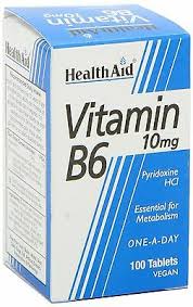 HEALTH/AID VIT B6 10MG*100TABS