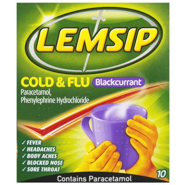 LEMSIP COLD&FLU BLACKCURRANT*10