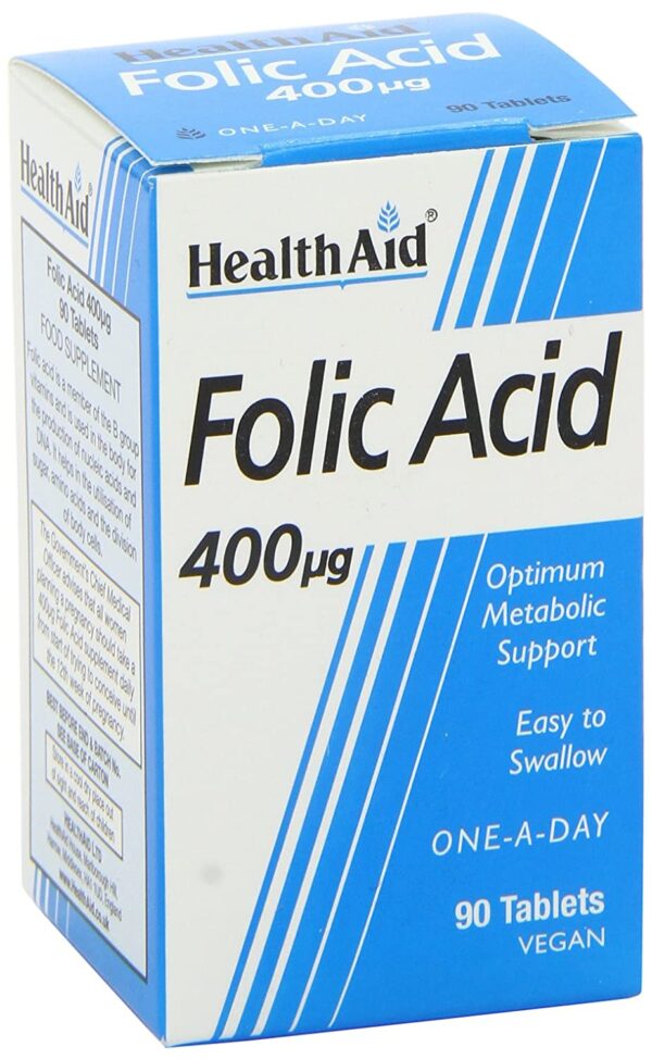 HEALTHAID FOLIC ACID 400MG *90 TAB