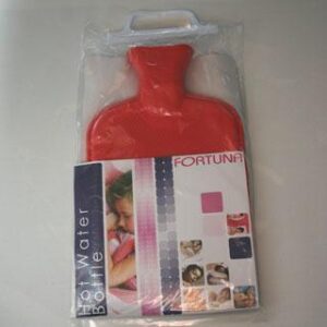 FT19HWB1 HOT WATER BOTTLE( RED)DOU RIBBED