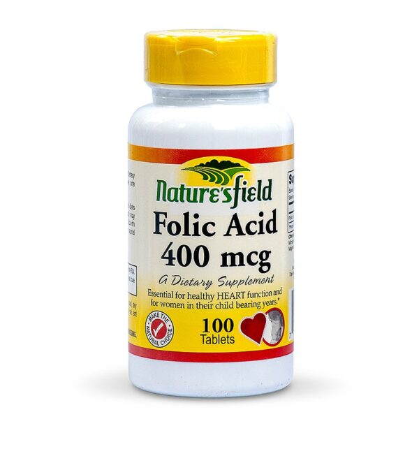 Nature?s Field Folic Acid 400 mg 100 Tablets