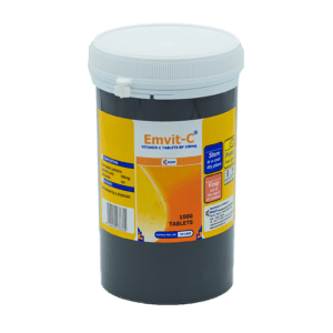 EMZOR EM- VIT-C X100 TABS WHITE