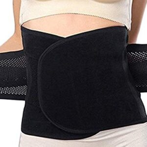 HIDARLING Postpartum Support Recovery Belly Belt Body Shaper Corset Belt (Black)