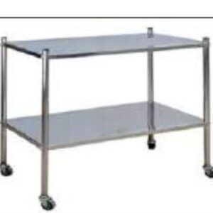 Instrument Trolley (2 stainless steel shelves)