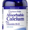 Puritan?s Pride Absorbable Calcium 1200mg Plus Vitamin D3 25mg - 100 Softgel