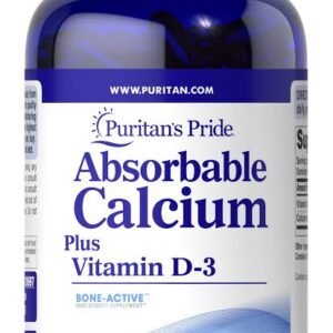 Puritan?s Pride Absorbable Calcium 1200mg Plus Vitamin D3 25mg - 100 Softgel