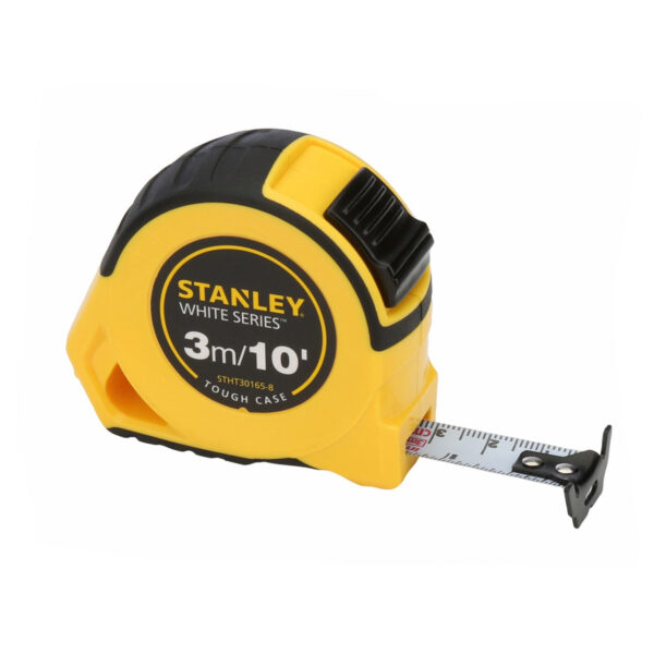 Stanley 30-165 Tough Case Steel Tape Measure 3m (White Blade)