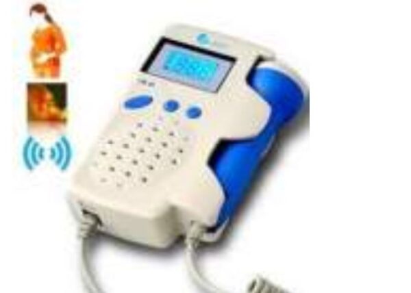 Foetal Doppler (with back light, speaker, with battery)