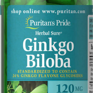 Puritan’s Pride Ginkgo Biloba 120mg 100 Capsules