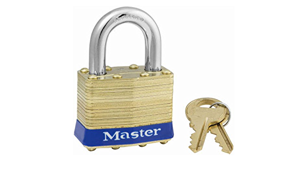 MasterLock Laminated Brass Padlock Short Shackle