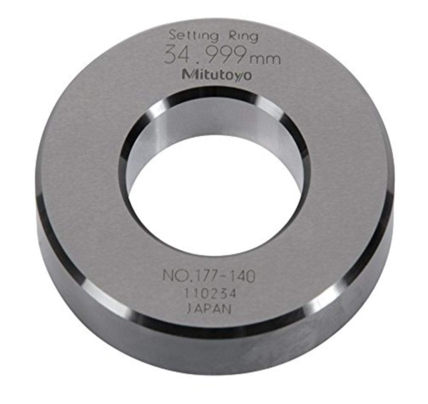 Mitutoyo Setting Ring, Series 177 (for inside micrometers, holtest & dial bore gages)