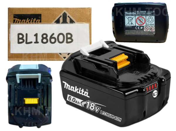 Makita BL1860B 18V / 6.0Ah Lithium-Ion Battery (LXT)