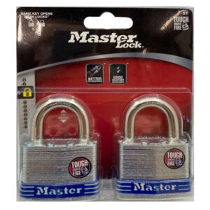 MasterLock 5T Laminated Steel Padlock 2pcs (Key Alike)