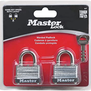MasterLock Laminated Warded Padlock 2pcs (Key Alike)