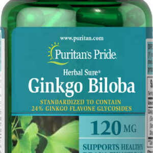Puritan’s Pride Ginkgo Biloba 120mg 30 Capsules