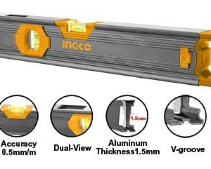Ingco Spirit Level Bar (Powerful Magnetic Base) [Industrial]