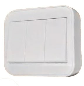 Omni WSS-203-PK Surface Type Switch 3-Gang 10A