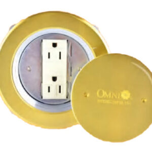Omni WFM-101 Floor Mounted Outlet Round Type 16A 250V- Duplex Outlet