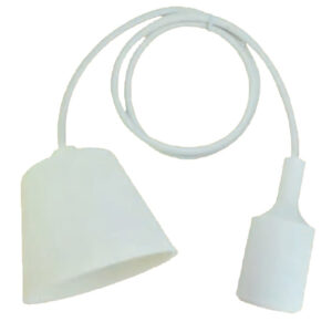Omni E27-611/W Pendant Ceiling Lighting Fixture White 4A 250V