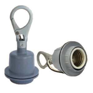 Omni E40-608H E40 Heavy Duty Lamp Holder with Hook 6A 250V