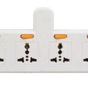 Omni WUA-042-PK Multiple Socket Extension Adapter with Individual Switch 4-Gang 10A 250V