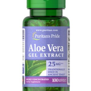 Puritan's Pride Aloe Vera Gel Extract 25 mg  100 Softgels