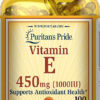 Puritan?s Pride Vitamin E 1000IU 100 Softgel
