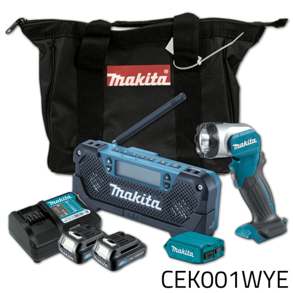Makita CEK001WYE 12V Cordless Emergency Kit (CXT)