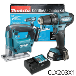 Makita CLX230X1 12V Cordless Combo Kit (CXT-Series) [Jigsaw + Hammer Drill]
