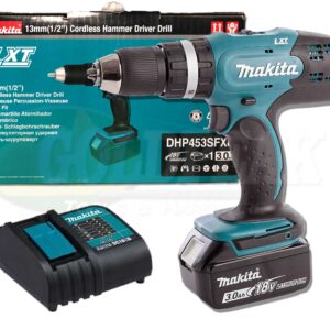Makita DHP453SFX8 18V Cordless Hammer Drill (LXT-Series)
