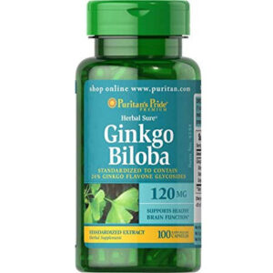 Puritan’s Pride Gingko Biloba 120mg - 100 Softgel