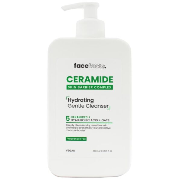 FaceFacts Ceramide Hydrating Gentle Cleanser – 400ml