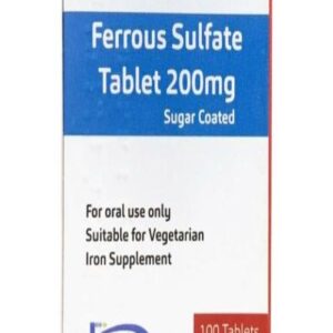 Ferrous Sulphate Tablet BP 200mg  100 tablets