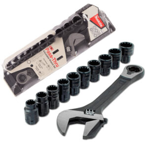 Makita B-65458 11pcs Pass-Thru Adjustable Wrench Set