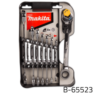 Makita B-65523 8pcs Double Ended Ratchet Wrench Set