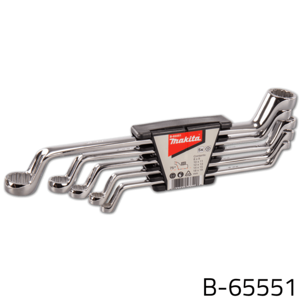 Makita B-65551 5pcs Double Box Wrench Set