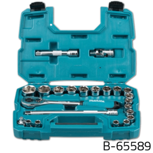 Makita B-65589 23pcs 1/2" Dr. Ratchet & Socket Wrench Set
