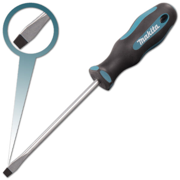 Makita Flat Screwdriver (Round Shaft)