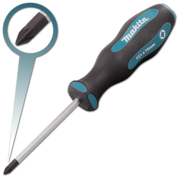 Makita Pozidriv Screwdriver (Hexagonal Shaft)