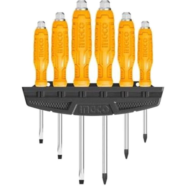 Ingco HSGTDC180601 6pcs Go Through Screwdriver Set