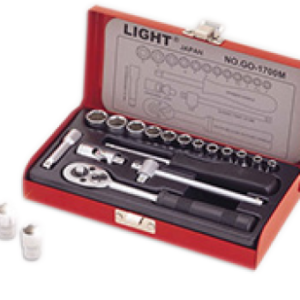 Light GO-1700M 1/4" Drive 17pcs Socket Wrench Set