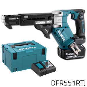 Makita DFR551RTJ 18V Cordless Auto Feed Screwdriver (LXT)