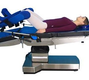 Delivery Bed / Gynae Exam Table (Gynae, Manual 2 in 1, Professional 3 sections, adjustable back & leg rest with lithotomy poles & straps)